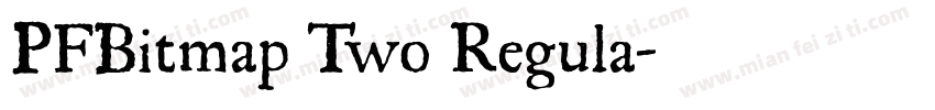 PFBitmap Two Regula字体转换